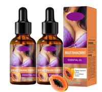 Olio da massaggio per rassodare e sollevare visibilmente il seno, olio essenziale levigante per il décolleté, olio corpo ai peptidi per il seno, trattamento tonificante e rassodante (2pcs)