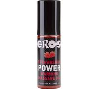 Olio da massaggio riscaldante eros strawberry power 100 ml