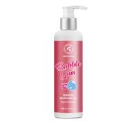 Olio da Massaggio Sensuale Bubble Gum 200 ml - Oli di Mandorla e Cocco | Olio corpo, massaggio di coppia, profumo Bubble Gum, idratazione, pelle morbida, lui e lei
