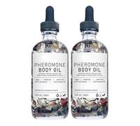 Olio del corpo di feromone per le donne, con petalo di rosa e olio di mandorla dolce, idrata la pelle, aumenta la fiducia e l'allure sociale, profumo di lunga durata (2PCS)