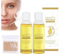 Olio detergente esfoliante, 2024, nuovo olio detergente esfoliante illuminante, olio peeling giallo per tutti i tipi di pelle, idratante per pulizia profonda, olio peeling forte (2 pezzi, 10 cm)