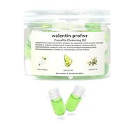 Olio Detergente per viso, 30 pezzi, Viaggi Nutriente Mini Rimozione Trucco Olio Detergente per tutti i tipi di pelle, Confezionati Singolarmente, Portatile