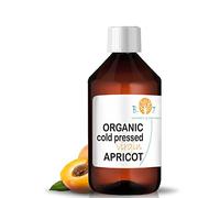 Olio di Albicocca BIO Nativo Extravergine Olio di nocciolo Albicocca 100% Puro Spremuto a Freddo Olio Abbronzante Olio doposole Olio bebe Olio unghie cuticole Viso, Corpo, Capelli 500 ml