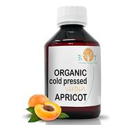 Olio di Albicocca BIO Nativo Extravergine Olio di nocciolo Albicocca 100% Puro Spremuto a Freddo Olio Abbronzante Olio doposole Olio bebe Olio unghie cuticole Viso, Corpo, Capelli 100 ml