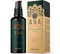 Olio di argan biologico, spremuto a freddo, dimensione vantaggio: 100 ml, 100% puro e naturale, olio per pelle e capelli, vegano, protezione dalla luce, bottiglia di vetro, capelli lisci senza