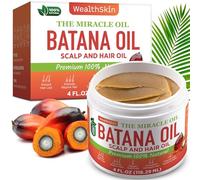 Olio di batana crudo per la crescita dei capelli, 100% puro e biologico dall'Honduras, trattamento per cuoio capelluto e capelli per capelli più sani, spessi e pieni | 118 ml