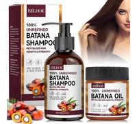 Olio di Batana per Capelli, Batana Olio Shampoo + Batana Oil for Hair Growth, Batana Shampoo, Batana Crema Conditioner, Batana Oil for Hair Growth, per Capelli Più Sani, Più Spessi