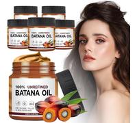 Olio di Batana Trattamento per Capelli Sani, Condizionatore Organico 120ml - Liscia i Capelli, Promuove la Forza e la Resistenza (5 Pezzi)