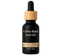Olio di Caffè per la Pelle, Olio di Semi Neri per il Viso, Nutriente in Profondità, Rassodante, Liftante, Attenua Linee Sottili e Rughe, Per tutti i Tipi di Pelle, 30 ml