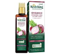 Olio di cipolla biologico Kesh King con foglie di curry riduce la caduta dei ...