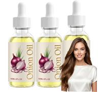 Olio di cipolla per il cuoio capelluto, olio di cipolla rossa, per la crescita dei capelli, per la crescita dei capelli e la cura del cuoio capelluto, siero nutriente per capelli secchi e crespi (60
