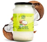 Olio di Cocco Biologico - 1 LT. Olio di Cocco Alimentare Bio Puro Ideale per Capelli Corpo e Viso. Coconut Oil Organic Vergine. Liquido Sopra i 23° Burroso/Burro sotto.