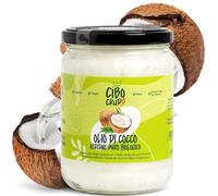 Olio di Cocco Biologico - 500 ml. Olio di Cocco Alimentare Bio Puro per Capelli Corpo e Viso. Coconut Oil Organic Vergine. Liquido Sopra i 23° Burroso/Burro sotto.