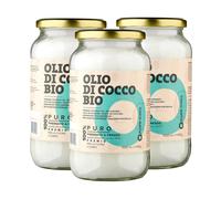 Olio di Cocco Biologico Extra Vergine CocoNativo 3x1000ml Crudo e Spremuto a