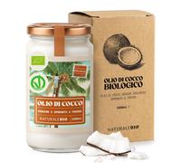 Olio di Cocco Biologico Vergine 1000 ml Crudo e Spremuto a Freddo Organico e