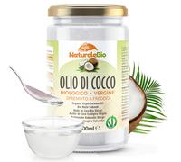 Olio di Cocco Biologico Vergine 1000 ml Crudo e Spremuto a Freddo Organico e