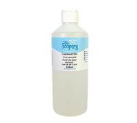 Olio di cocco frazionato, 500 ml, olio vettore 100% puro e naturale per il trattamento di pelle e capelli.