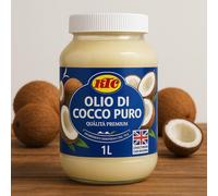Olio di cocco KTC 100% naturale crudo puro extra vergine spremuto a freddo 1 LT