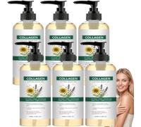Olio di collagene per rassodare la pelle dopo la doccia, cura rassodante e sollevante per pelle cadente, anti-invecchiamento, per donne e uomini, riduce le rughe su collo, décolleté, braccia, gambe (6