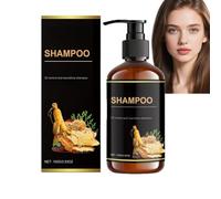 Olio di controllo e nutriente shampoo di rosmarino con estratti di ginseng, senza solfato per capelli secchi/grassi/ricci, nutriente e shampoo di rafforzamento per donne e uomini (1)