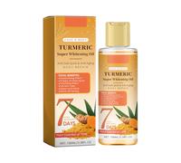 Olio di curcuma, olio sbiancante, 100 ml, siero di curcuma, essenziale per la cura della pelle, per sbiancamento turmerico, olio per lightening Dark Skin per correggere macchie scure