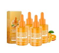Olio di curcuma per viso e corpo, siero sbiancante naturale della pelle per macchie scure, riparazione del viso pulisce la pelle, equilibra il tono, minimizza i pori - idratante (4 pezzi)