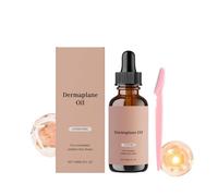 Olio di dermaplaning idratante, olio per la rasatura del viso per le donne con strumento di dermaplaning e rasoio, olio per il viso per una rasatura accurata, con jojoba, vitamina E, semi d'uva e olio
