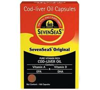 Olio di fegato di merluzzo Seven Seas 100 capsule per un sistema...