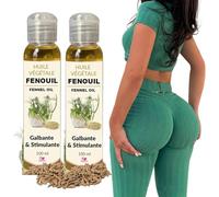 Olio Di Finocchio Francese Per Allargare Glutei-Crescita Petto-Sviluppo Fianchi - Confezione da 2 - Naturale-2x100 ml- I Love My Popotin
