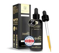 Olio di jojoba bio 100 ml • 100% puro biologico, naturale e spremuto a freddo • regola il sebo, anti-brufoli, lenitivo e ricco di ceramidi per viso, corpo e capelli • vegano, origine Spagna