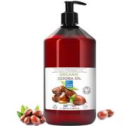 Olio di Jojoba BIO, Puro e Naturale: Siero Viso, Idratante per Capelli e Barba, Struccante, Detergente Viso, Siero Ciglia, Olio per Cuticole Unghie, Cura per la Pelle Atopica - 500 ml