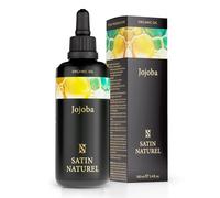 Olio di Jojoba per Capelli PURO 100ml - Biologico, Naturale e Spremuto a Freddo - Olio Capelli - Olio Struccante - Olio per Capelli - Olio per Cuticole Unghie - Ricco di Vitamina E - Satin Naturel