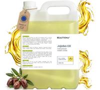 Olio di jojoba spremuto a freddo, 5 litri, olio naturale per la cura e il massaggio, per pelle, capelli e unghie, rigenerante, vegano e delicato sulla pelle