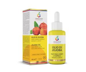 Olio di Jojoba, viso, corpo e capelli, olio multiuso, idratante e lenitivo sulla pelle, capelli morbidi e setosi, non urge 100 Ml Colours Of Life SKIN SUPPLEMENT