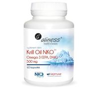 Aliness Krill Oil NKO Omega 3 con Astaxantina 500 mg, 60 capsule