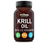 Olio di Krill Omega 3 Puro 60 Capsule Integratore Omega 3 1000mg e Astaxantina