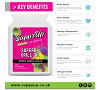 Olio di Krill Pillole Superba Rosso 500mg Extra Forza X 60 Ormonale Giunture