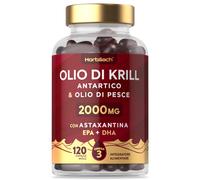 Olio Di Krill Puro Antartico 2000Mg Con Astaxantina E Fosfolipidi | 120 Perle