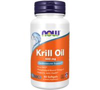 Olio di krill puro NKO 500 mg 60 capsule molli cuore e cervello Now Foods