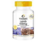 Olio di lino 500 mg - 250 softgel, spremuto a freddo, Omega-3-6-9 | Avvertenz...