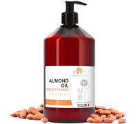 Olio di Mandorle Biologico, Estratto a Freddo, Puro, Naturale. Olio per Massaggi, Capelli e Ciglia, Idratante Corpo (Mani, Unghie), Viso (Anti-Aging), Smagliature in Gravidanza - 500 ml