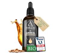 Olio di mandorle biologico, spremuto a freddo, per capelli, viso, corpo, pelle, olio di mandorle per bambini, 100% puro e sostenibile, naturale per cosmetici, cura della pelle, vegano e senza