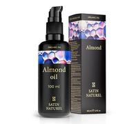 Olio di Mandorle Dolci 100% Puro + Spremuto a Freddo 100ml | Olio Corpo Smagliature Gravidanza| Olio capelli | Olio Massaggio |Olio struccante vico e occhi| Olio cuticole unghie| Satin Naturel