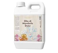 Olio di Mandorle Dolci al Profumo di Tiarè 5 L - Olio Corpo Emolliente e Nutriente per Massaggi, Post-Doccia e Post-Ceretta - Formato Professionale