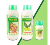 Olio di Neem 1L + Sapone di potassio 1L + Rame protezione 250 mL - SUPER KIT