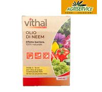 Olio Di Neem 250 ml VITHAL BIO Integratore Naturale per Piante effetto barriera
