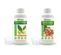 Olio di Neem solubile 1L + Sapone molle di potassio 1L - kit