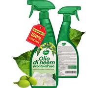 Olio Di Neem Spray per Piante 750Ml Pronto Uso Azione Naturale Contro Varie Avve