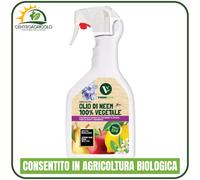 OLIO DI NEEM SPRAY VERDE VIVO ADAMA 750ML 100% BIOLOGICO PROTEGGE DA PARASSITI