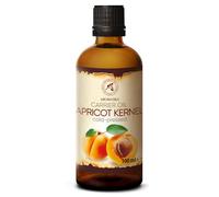 Olio di Nocciolo di Albicocca - 100ml - Prunus Armeniaca - Olio Vettore - Puro Spremuto a Freddo - Olio Idratante Corpo - Cura del Viso - Olio per Capelli, Pelle, Massaggi